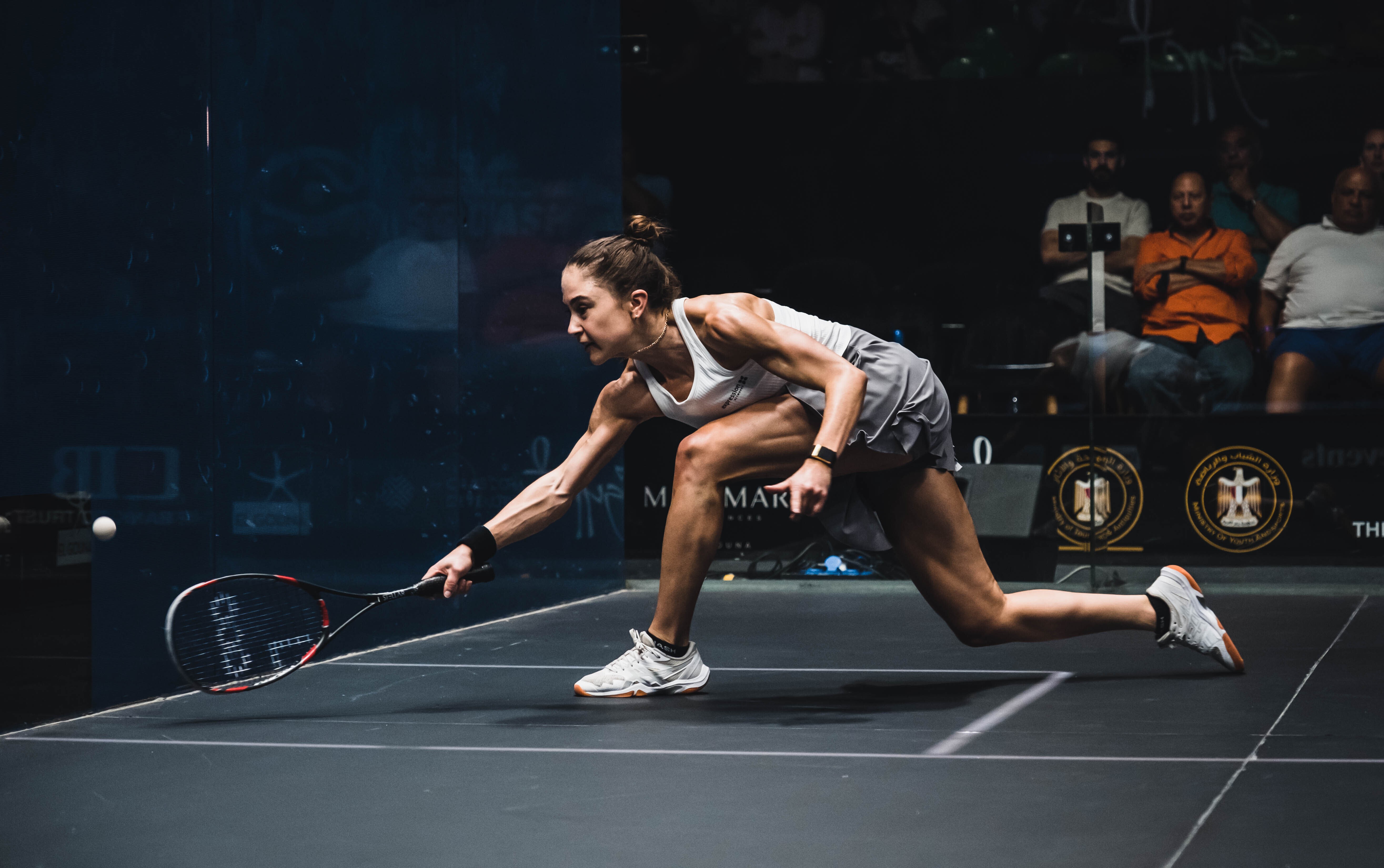 ATTENTION EDITORS - HANDOUT PICTURES - EDITORIAL USE WITH Nele Gilis ONLY - MANDATORY CREDIT SQUASH VLAANDEREN
Handout pictures released on Friday 02 June 2023, by Squash Vlaanderen shows Belgian Squash athlete Nele Gilis, who won the semi-final of the El Gouna International squash tournament. After this win, Gilis will play the final against the Egyptian Nouran Gohar.
*** Belga and Belga Editorial Board decline all responsibility regarding the content of this picture. ***
BELGA PHOTO HAND OUT SQUASH VLAANDEREN