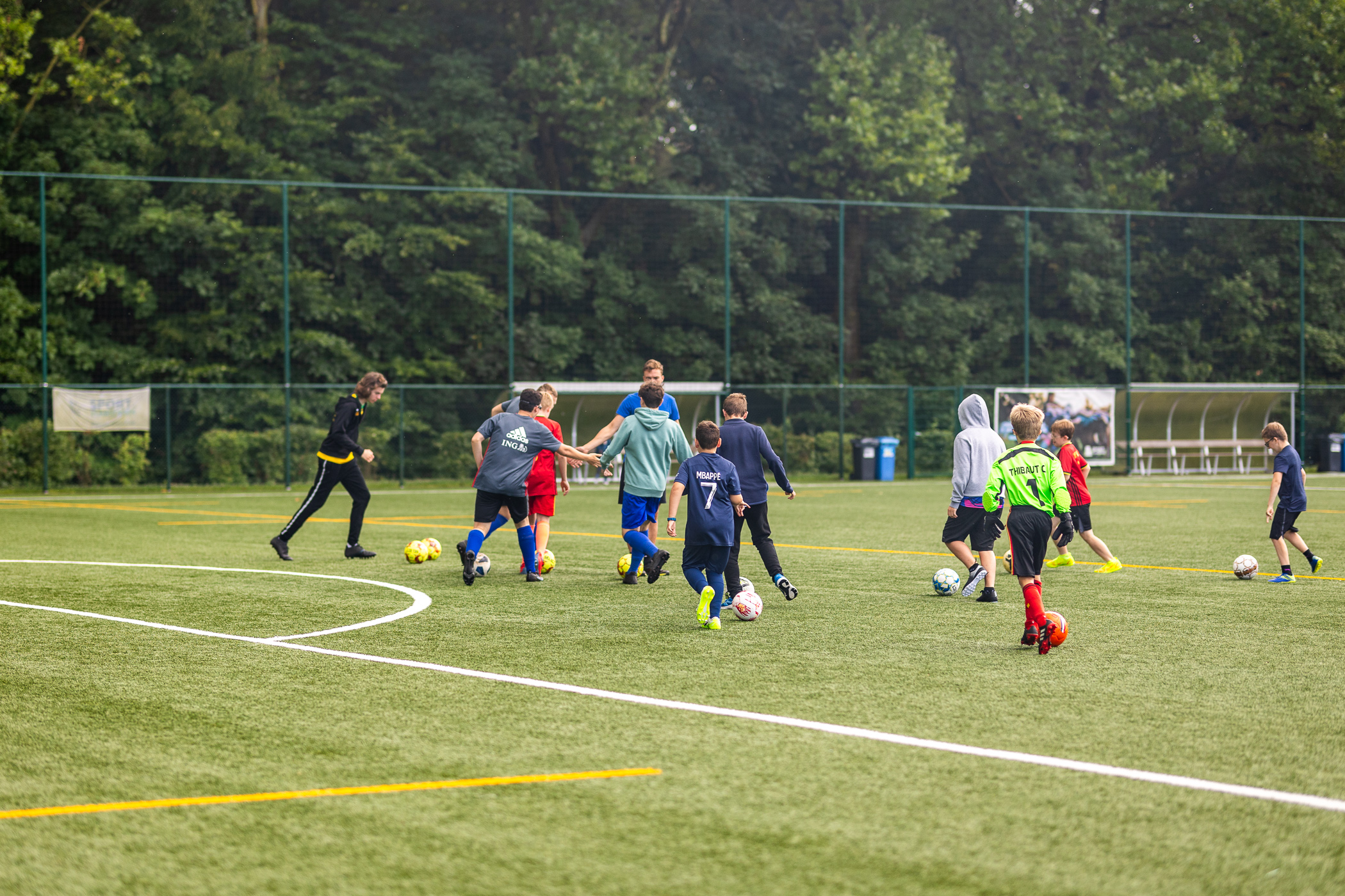 Zomershoot tijdens de sportkampen